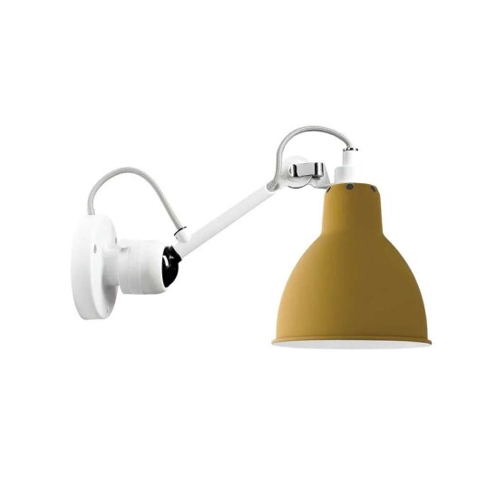 DCW - 304 Vegglampe Hvit/Gul Lampe Gras
