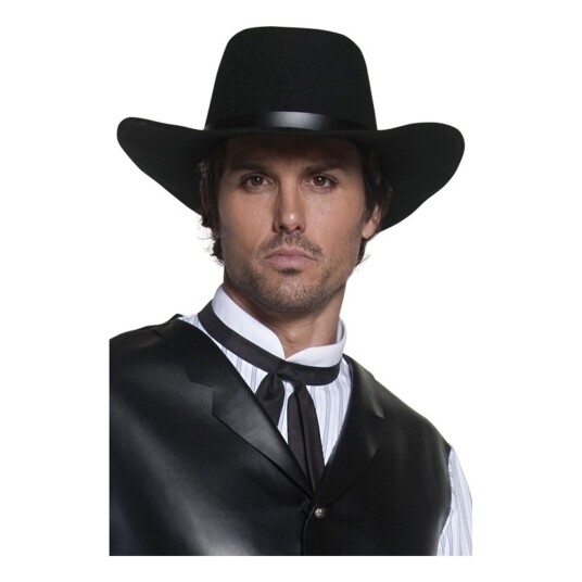 Smiffys Revolvermann Svart Cowboyhatt - One size Smiffys Revolvermann Svart Cowboyhatt - One size