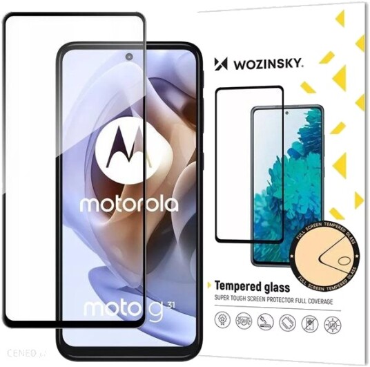 Wozinsky Full Glue Tempered Glass Moto G51 Full Screen Protector with Frame Black