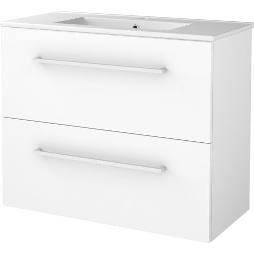 Sanibell Basicline møbelpakke 80x39 cm hvithøyglans Sanibell Basicline møbelpakke 80x39 cm hvithøyglans