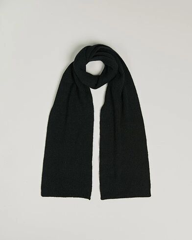 Le Bonnet Lambswool/Caregora Scarf Onyx