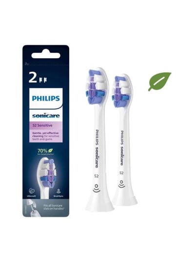 Philips Brstehoder Sonicare Sensitive HX6052/10 toothbrush head 2 pcs Philips Brstehoder Sonicare Sensitive HX6052/10 toothbrush head 2 pcs
