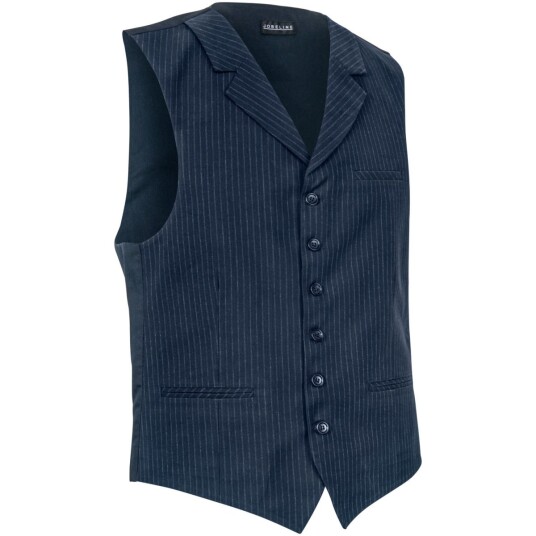 JOBELINE Vest til herrer Pinstripe Størrelse 48 Mørkeblå