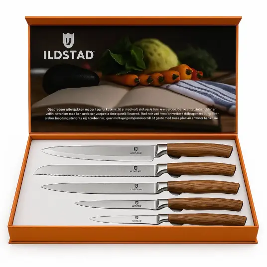Ilstad knivsett Rustfritt Stål   5 Deler