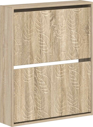 vidaXL Vegghengt skoskap DELFT 71 x 17 x 86 cm Konstruert tre