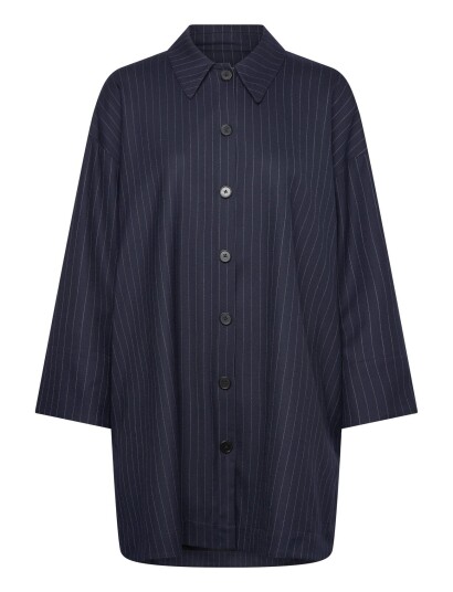 Rue de Tokyo Chiri Antique Pinstripe Navy L Rue de Tokyo Chiri Antique Pinstripe Navy L