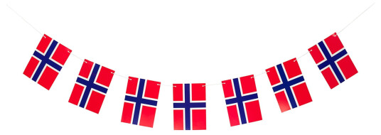 Design House Girlander Det Norske Flagget