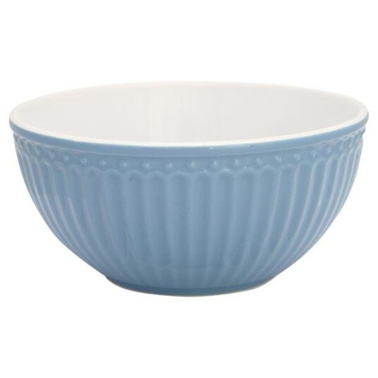 GreenGate  Alice frokostblanding skål 7x14 cm 45 cl sky blue