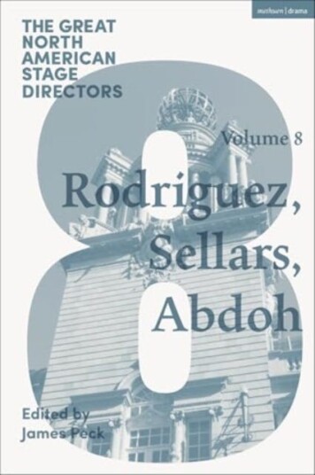Great North American Stage Directors Volume 8 Jesusa Rodriguez, Peter Sellars, Reza Abdoh