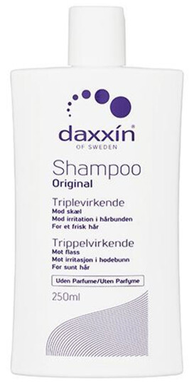 Daxxin Trippelvirkende Sjampo mot Flass 250 ml - Fuktgivende, Parabenfri og Sulfatfri