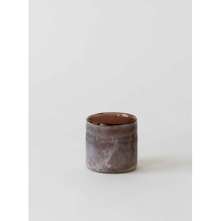 Tell Me More Frost Lysestake 9 cm i Brun Glass Tell Me More Frost Lysestake 9 cm i Brun Glass