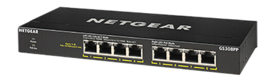 Netgear GS308PP 8-Port Gigabit Ethernet SOHO PoE+ Unmanaged Switch (83W) (0606449146851) Netgear GS308PP 8-Port Gigabit Ethernet SOHO PoE+ Unmanaged Switch (83W) (0606449146851)