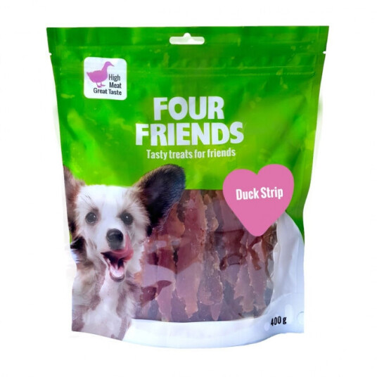 FourFriends And Strip 400 g Naturlige Hundegodbiter for Belønning