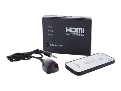 Savio Cl-28 - Video/Audio Switch - 3 X Hdmi - Stasjonær Savio Cl-28 - Video/Audio Switch - 3 X Hdmi - Stasjonær