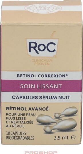 ROC Retinol Nattserum med Anti-aldring og Fuktighetsgivende Egenskaper, 10 Ml ROC Retinol Nattserum med Anti-aldring og Fuktighetsgivende Egenskaper, 10 Ml