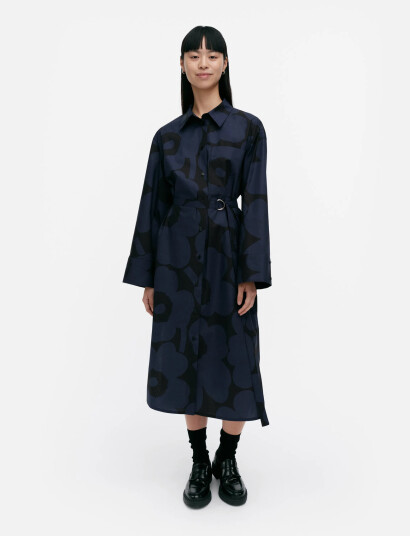 Marimekko Jälki Unikko - Navy - 36