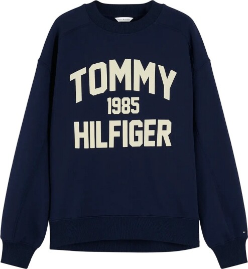 Tommy Hilfiger Varsity Flock Rlxd Swt Navy XS Tommy Hilfiger Varsity Flock Rlxd Swt Navy XS