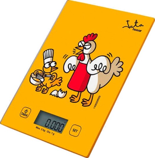 Jata 731K Elektronisk kjøkkenvekt med motiv (5kg/1g) Jata 731K Elektronisk kjøkkenvekt med motiv (5kg/1g)
