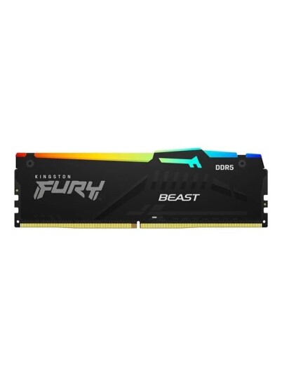 Kingston FURY Beast RGB RGB DDR5 5600 64GB CL36 Single Channel 1 pcs AMD EXPO Svart med RGB