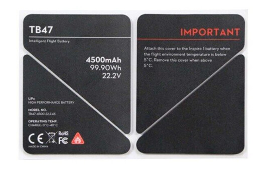 DJI Inspire TB47 Insulation sticker DJI Inspire TB47 Insulation sticker