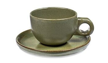 Serax Surface lungo kopp m/fat 13 cl, camo grønn