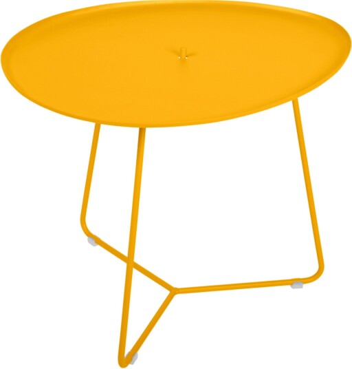 Fermob   Cocotte Low Table   Honey   Utendørs Småbord Og Sidebord   Gul   Metall