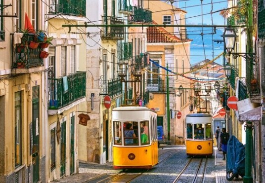 Castorland Lisbon Trams Portugal 1000 Stykker By 9 År