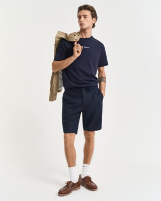 Gant Linshorts med snøring EVENING BLUE XXXL
