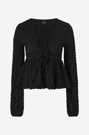 Gina Tricot Topp Boho Top Svart