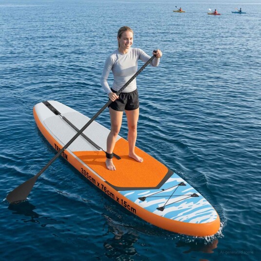Oppblåsbar Stand Up Paddle Board TRITON 335 x 76 x 15 cm Blå Oppblåsbar Stand Up Paddle Board TRITON 335 x 76 x 15 cm Blå