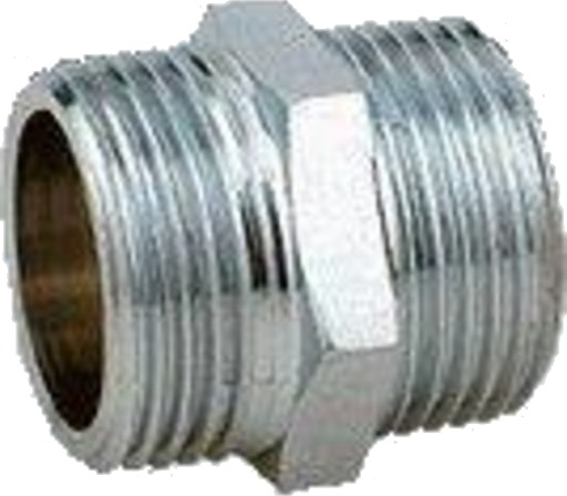 10 stk 1/2" x 3/8" Rød godsnippel forkrommet