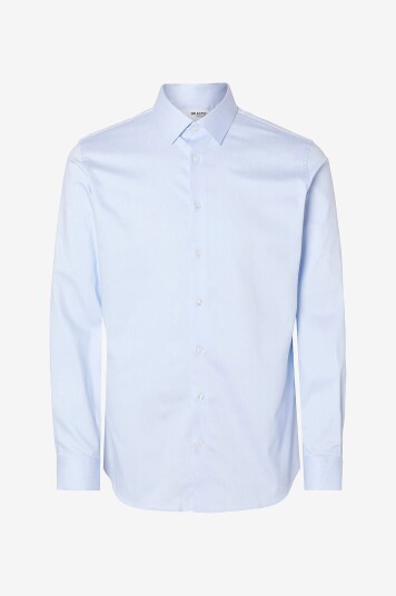 Selected HOMME Skjorte slhSlim Performance Shirt LS Blå