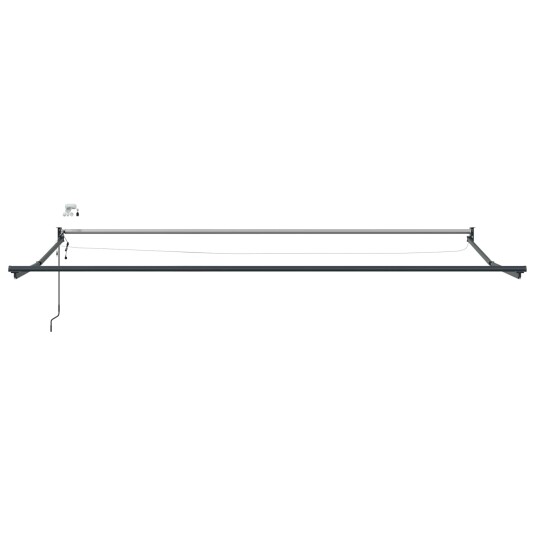 Elektrisk uttrekkbar markiseramme Antrasitt 4,5 × 3 m Aluminium