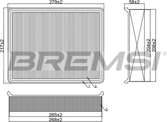 Luftfilter BREMSI FA1380