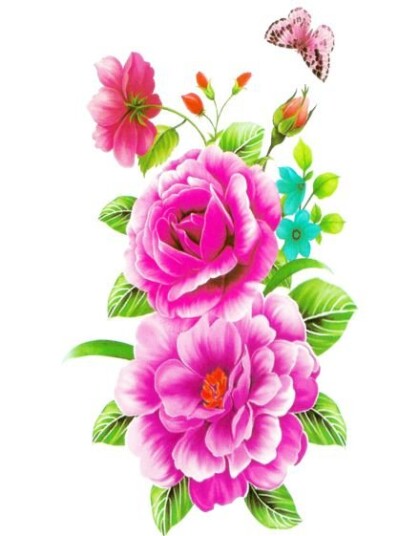 Pink Summer Fake Tattoo