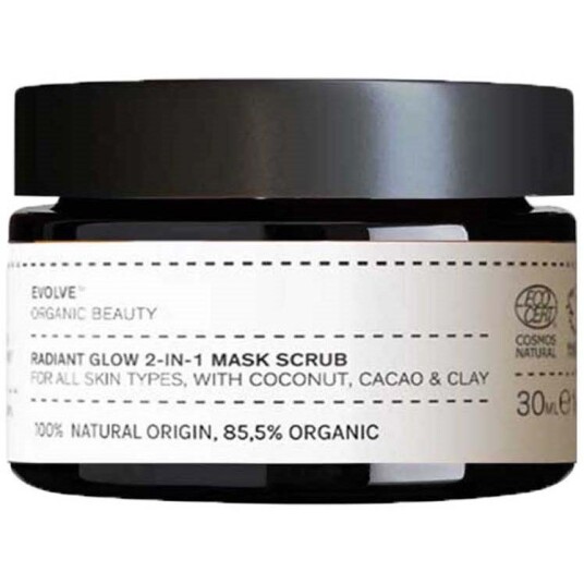 Evolve Radiant Glow 2in1 Mask Scrub Travel Size 30 ml Evolve Radiant Glow 2in1 Mask Scrub Travel Size 30 ml