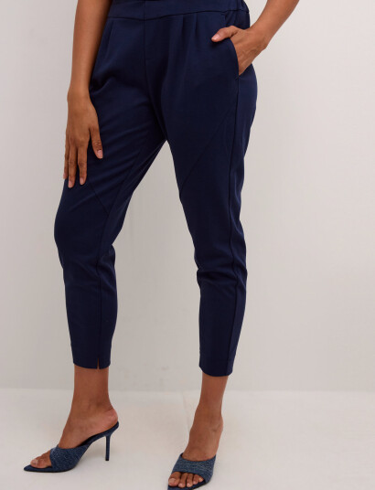 Cream Anett Pants - Navy - M