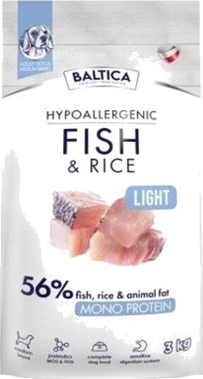 Baltic Agro Hypoallergen Baltica Baltica Nutraceutic & Ris Light M Fisk 3 kg