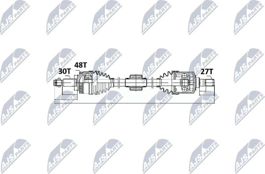 Nty Drivaksel NTY NPW KA 327 Nty Drivaksel NTY NPW KA 327