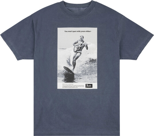 Fender Vintage Ad Surfer Tee Ocean M Fender Vintage Ad Surfer Tee Ocean M