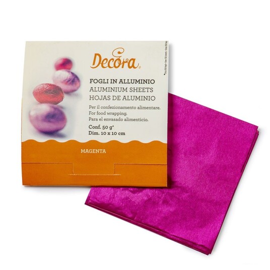 Decora Innpakningsark Magenta 10cm Pk/150 
