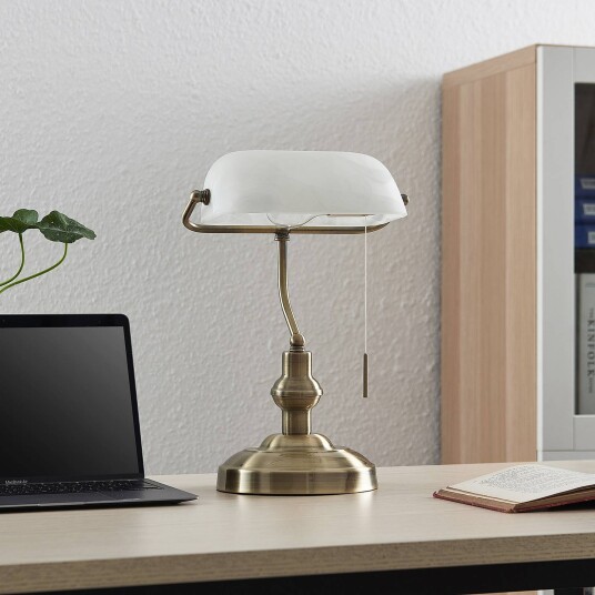 Lindby Profina skrivebordslampe, bronse