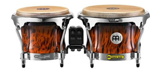 Meinl Fwb-400-Bb Freeride Wood Bongo 7"+8,5", Brun Burl M