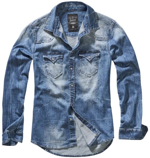 Brandit Riley Denim Skjorte XXXXXL Blå