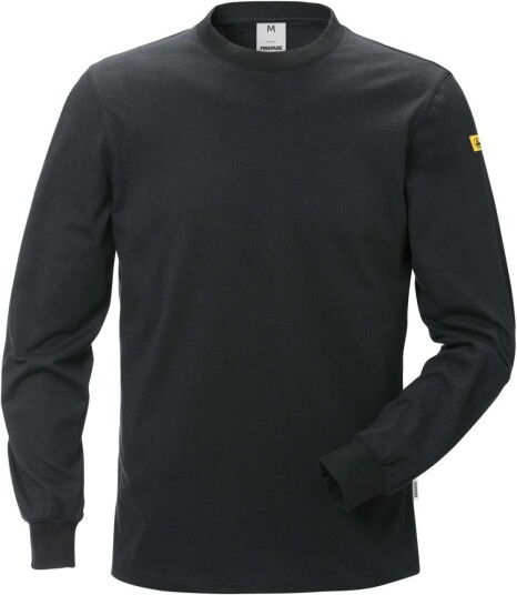 Fristads T-Shirt Långärmad Esd 7082 Xtm Svart S