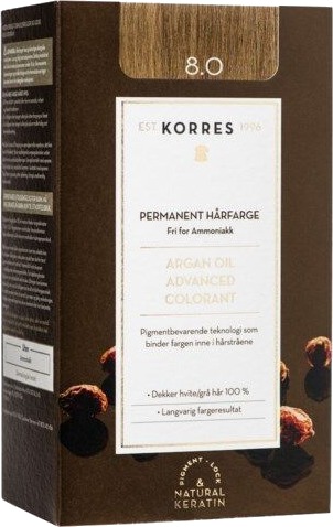 Korres Argan Oil Advanced Colorant 8.0 Light Blonde Korres Argan Oil Advanced Colorant 8.0 Light Blonde