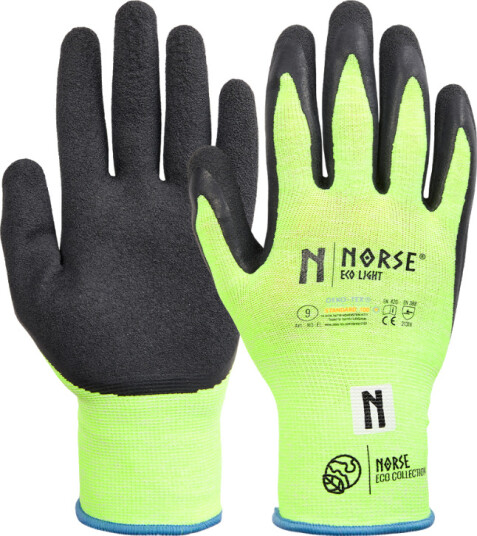 Arbeidshansker med lateksbelegg Norse Eco Light Arbeidshansker med lateksbelegg Norse Eco Light