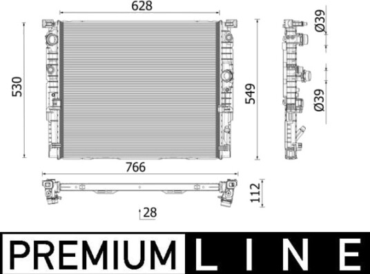 Radiator MAHLE ORIGINAL CR 2771 000P