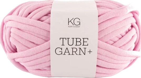 Kort og Godt Tubegarn+ 7mm Rosa 7941, 120g