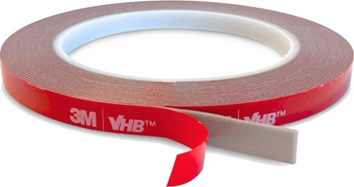 Light Solutions 3M VHB Dobbeltklebende Tape 8mm x 5m - Gjennomsiktig Light Solutions 3M VHB Dobbeltklebende Tape 8mm x 5m - Gjennomsiktig